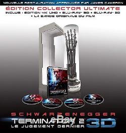 Coffret ultimate blu-ray, 4K, 3D Terminator 2 avec bras T800 in stock