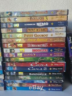 Collection 56 DVD DISNEY losange Pinocchio Aladdin Roi Lion Reine des Neiges