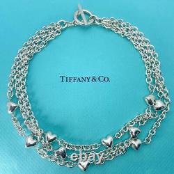 Collier cour à bascule avec tour de cou Tiffany & Co. À 3 brins en argent 925