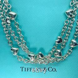 Collier cour à bascule avec tour de cou Tiffany & Co. À 3 brins en argent 925