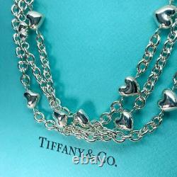 Collier cour à bascule avec tour de cou Tiffany & Co. À 3 brins en argent 925