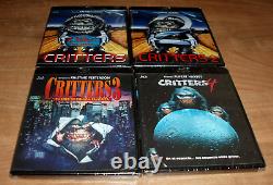 Critters 1 2 3 4 Collection Complète Blu-Ray Nouveau Scellé Région A-B-C