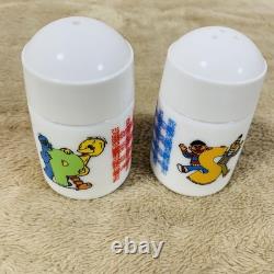 Ensemble de salières et poivrières vintage inutilisées de Sesame Street Big