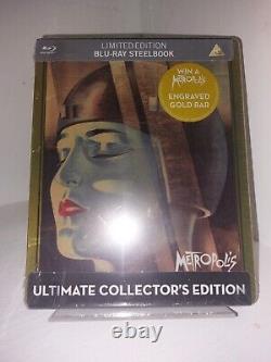 FILM blu-ray steelbook METROPOLIS Fritz Lang 1927 édition collector GOLD NEUF