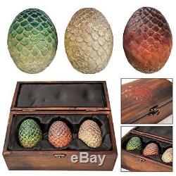 Game of Thrones Dragon Egg Collector Wooden Box Set