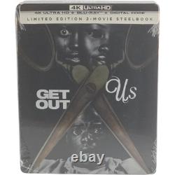Get Out / Us2-Films 4K Ultra HD + Blu-ray SteelBook édt Ltd Jordan Peele-18A