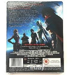 Harlock Space Pirate Blu-ray Steelbook 3D & 2 Ltd Ed UK Rare Manga Region B New