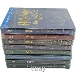 Harry Potter Lot 8 Films Blu Ray Steelbook Débossé 16 Disques Italie Zone Libre