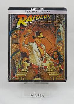 Indiana Jones 1 2 3 4 Steelbook Edition limitée 4K Blu-Ray