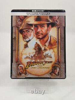 Indiana Jones 1 2 3 4 Steelbook Edition limitée 4K Blu-Ray