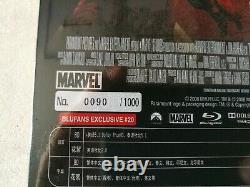 Iron Man 1 BLUFANS. 1/4 SLIP & LENTICULAR. BE #20. N°0090 & N°0774, NEUF