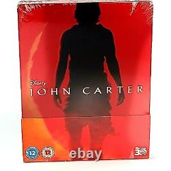 John Carter 3D Blu-ray SteelBook Disney Zavvi ExclusiveRegion Free Sp/Eng New