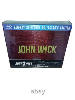 John Wick 3 Blu-ray Steelbook (Edition collector) Coffret Bois RARE NEUF