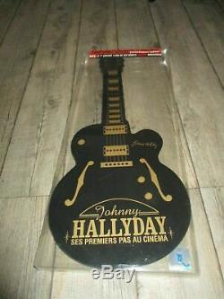 Johnny Hallyday-Coffret guitare 67cm&Dvd-Numéroté-Jamais ouvert