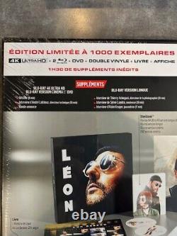 LÉON film en 4k ultra hd + blu-ray COFFRET STEELBOOK COLLECTOR NUMÉROTÉ