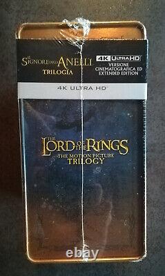 Le Seigneur des Anneaux La Trilogie Coffret Steelbook Blu-ray 4K Ultra HD NEW