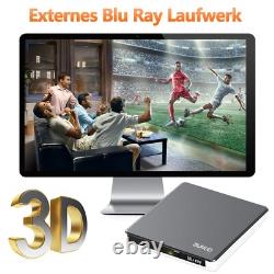 Lecteur Blu Ray CD DVD externe USB 3.0 & Type-C CD/DVD Blu-Ray Graveur Writer