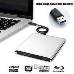 Lecteur Blu-ray USB 3.0 Externe Lecteur/Graveur BD-RW CD-RW DVD-RW Drive Pour PC