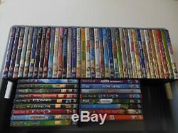 Lot De 54 DVD Walt Disney Originaux Numeros Dans Losange Jaune Tbe