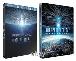 Lot Independence Day 1 & 2 intégrale steelbook édition collector limitée Blu-ray