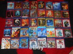 Lot de 39 blu ray 3d Disney PIxar et autres animation enfants