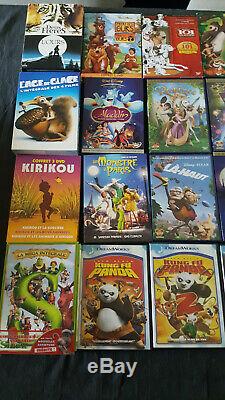 Lot de 50 DVD Dessin animé (Disney, Pixar.)