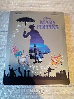 MARY POPPINS BLU RAY STEELBOOK ZAVVI UK Edition limitée + PROTECTION