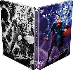 Man Of Steel Edition Comic Steelbook Blu-ray 4K Ultra HD Neuf