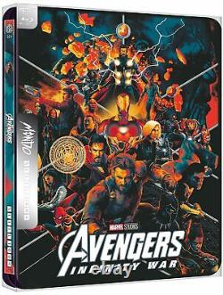 Mondo 8 Marvel Steelbook Avengers Iron Man Thor Ant Man Guardians 4K UHD Blu-ray