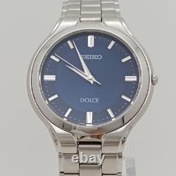 Montre SEIKO Dolce 8J4101A0 cadran bleu acier inoxydable quartz authentique