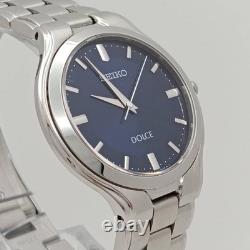 Montre SEIKO Dolce 8J4101A0 cadran bleu acier inoxydable quartz authentique