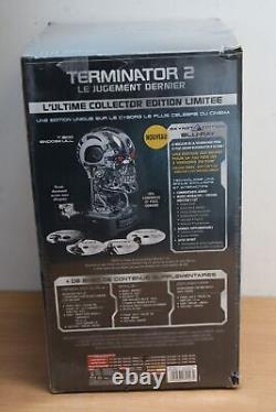 NEUF Coffret Blu-ray Terminator 2 Edition Ultimate 1000ex avec Tête Crane T-800