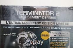 NEUF Coffret Blu-ray Terminator 2 Edition Ultimate 1000ex avec Tête Crane T-800