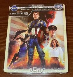 Neuf Marvel Captain America Trilogy Best Buy Exclusive 4k Blu-Ray Steelbook