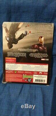 Rare Coffret Iron Man La Trilogie Steelbook Exclusivité Fnac Blu-ray