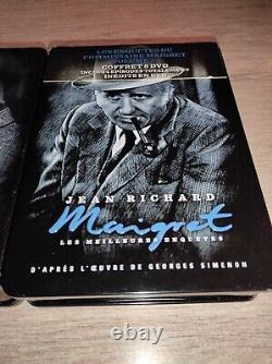 Rare! Maigret Jean Richard Les 5 Coffrets Metal Complet (31 Dvd)