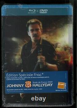 Rare steelbook lenticulaire Blu-ray + dvd neuf/blister JOHNNY HALLYDAY TOUR 66