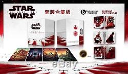 STAR WARS THE LAST JEDI Blufans One (1) Click Blu-Ray Steelbook Boxset collector