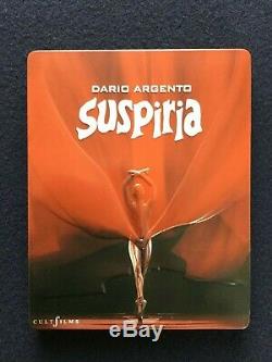 SUSPIRIA Cult Films Blu Ray 4K UHD + Limited Autograph Dario Argento Signed Rare