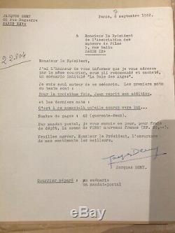 Scénario original (tapuscrit) de La Baie des anges de Jacques Demy -Unique