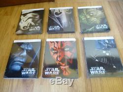 Star Wars Lot de 6 Steelbook édition limitée Blu-ray. FR