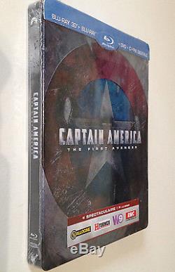 Steelbook Captain America Blu Ray 3d + 2d + DVD Edition Francaise Fnac Neuf
