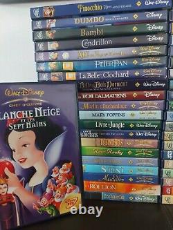 Superbe Collection de 61 Dvd DISNEY Losange numéroté lot Roi Lion Aladdin