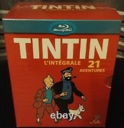 Tintin l'intégrale de l'animation coffret 21 aventures Blu-ray limitée neuf