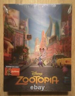 Zootopia Blufans One Click Steelbook + Box + Goodies Zootropolis Zootopie Disney